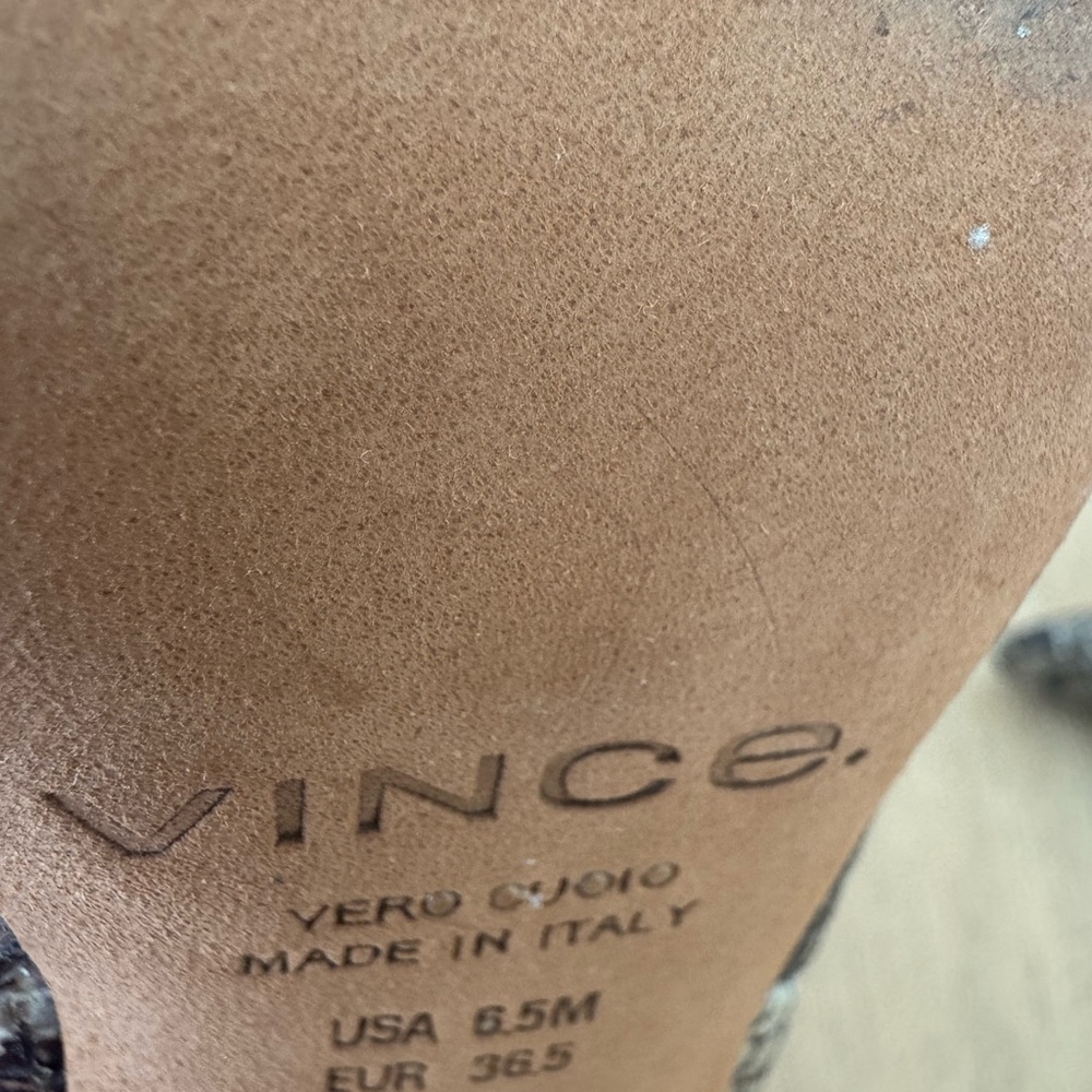 Vince Textured Leather Boots - Picture 5 of 8
